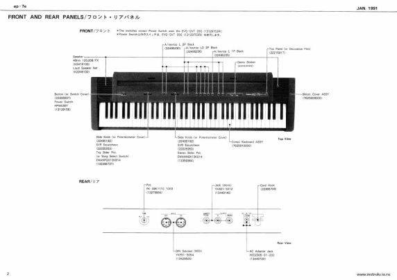 Сервисная инструкция ROLAND EP-7E