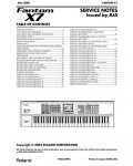 Сервисная инструкция Roland FANTOM-X7