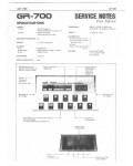Сервисная инструкция Roland GR-700