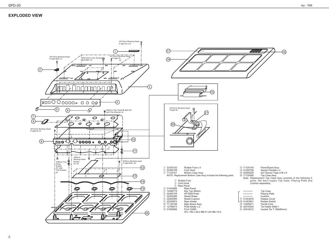 Сервисная инструкция Roland SPD-20