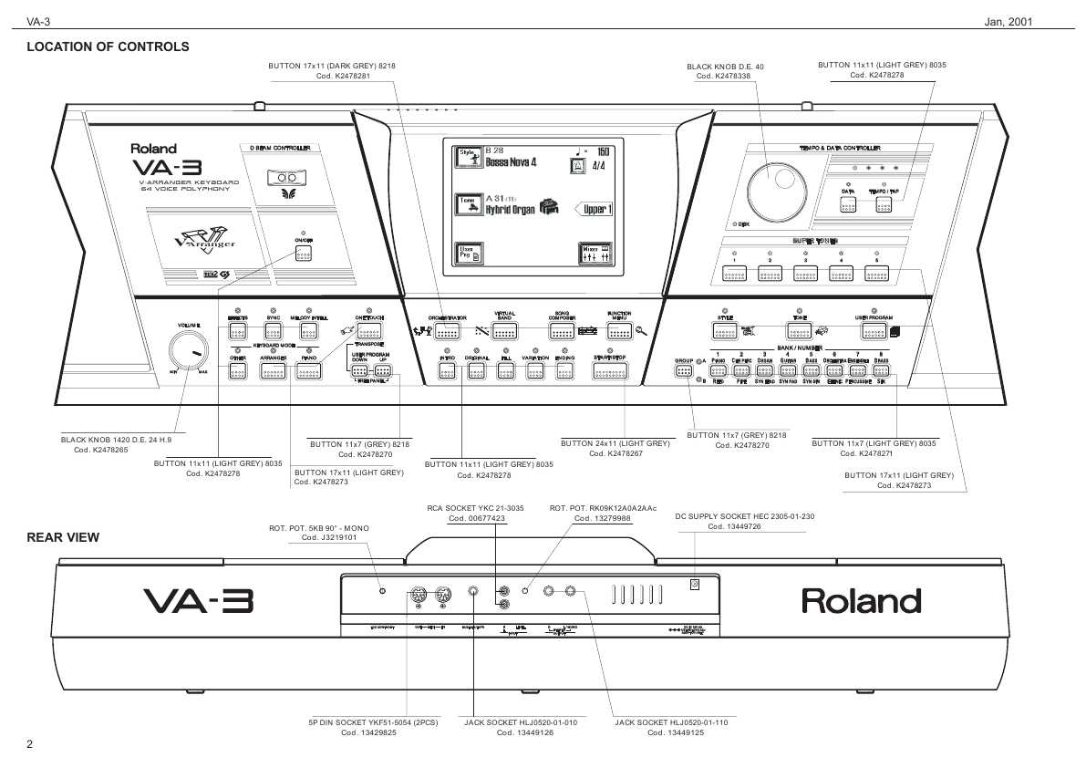 Сервисная инструкция Roland VA-3