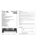 Сервисная инструкция Roland VA-76