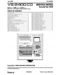 Сервисная инструкция Roland VS-2400CD