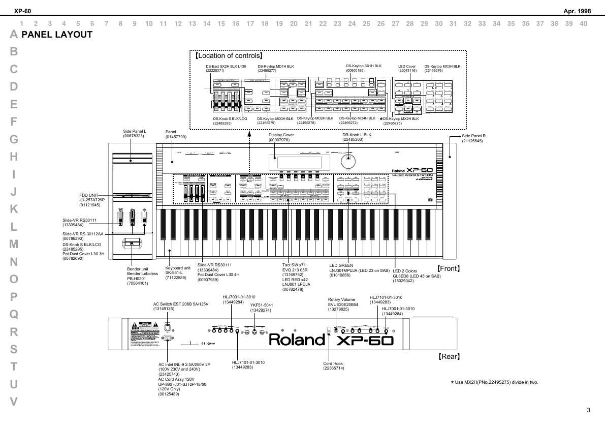Сервисная инструкция Roland XP-60