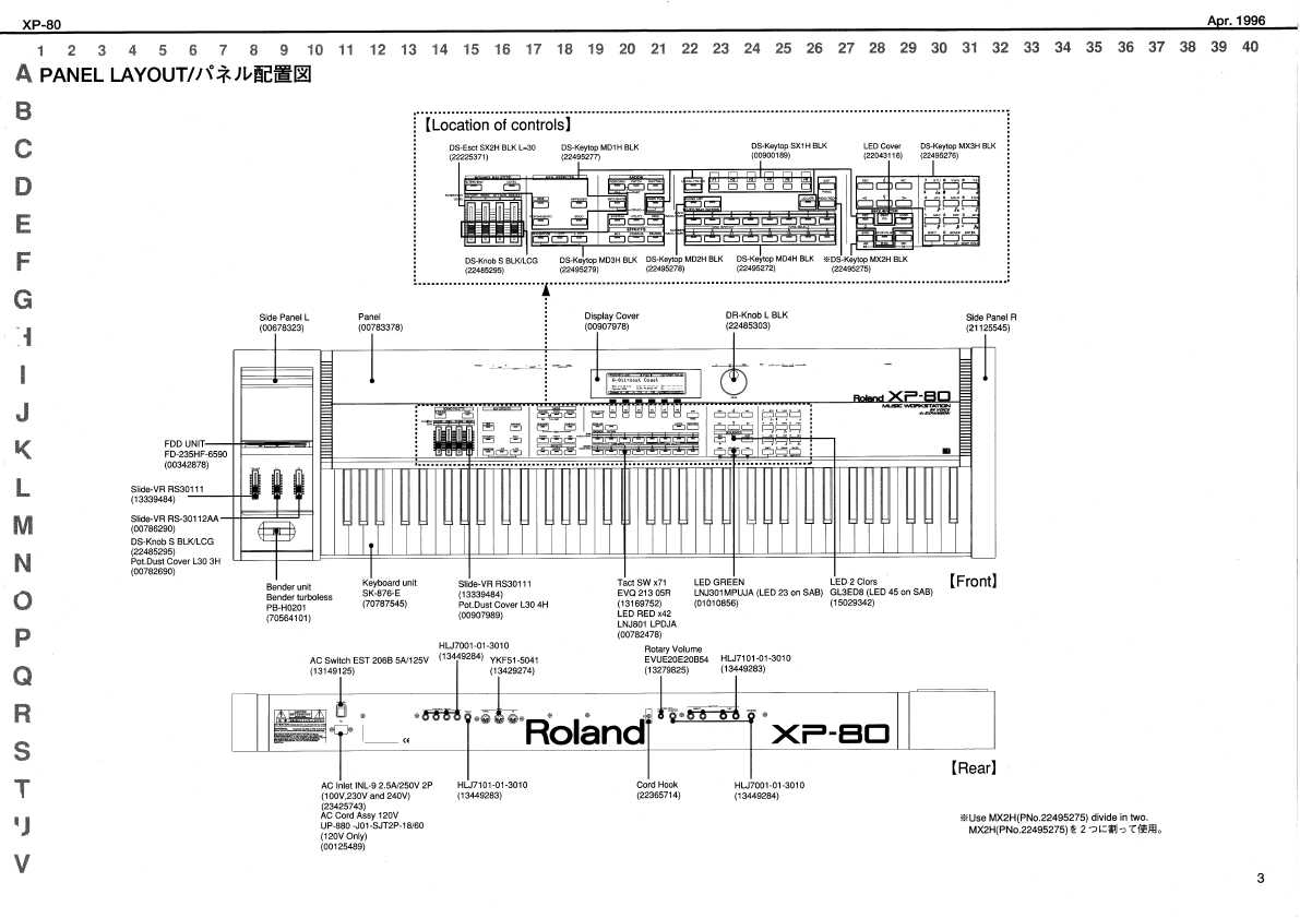 Сервисная инструкция Roland XP-80