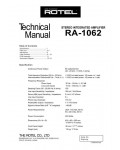 Сервисная инструкция Rotel RA-1062