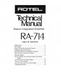 Сервисная инструкция Rotel RA-714