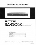 Сервисная инструкция Rotel RA-820BX