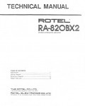 Сервисная инструкция Rotel RA-820BX2