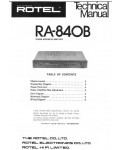 Сервисная инструкция Rotel RA-840B