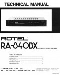 Сервисная инструкция Rotel RA-840BX