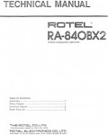 Сервисная инструкция Rotel RA-840BX2