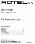 Сервисная инструкция Rotel RA-970BX