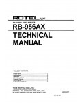 Сервисная инструкция Rotel RB-956AX