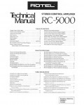 Сервисная инструкция Rotel RC-5000