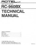Сервисная инструкция Rotel RC-960BX