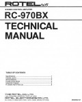 Сервисная инструкция Rotel RC-970BX
