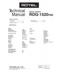 Сервисная инструкция Rotel RDG-1520