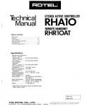 Сервисная инструкция Rotel RHA-10