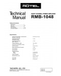 Сервисная инструкция Rotel RMB-1048
