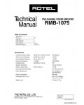 Сервисная инструкция ROTEL RMB-1075