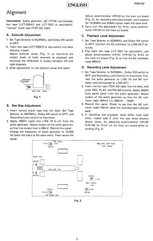 Сервисная инструкция Rotel RMX-82, RMX-82L