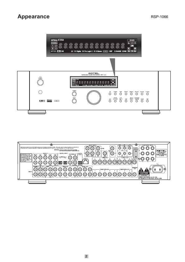 Сервисная инструкция Rotel RSP-1066