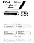 Сервисная инструкция Rotel RT-550 RT-550L
