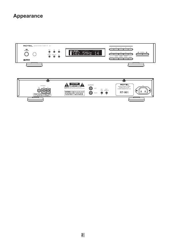 Сервисная инструкция Rotel RT-961