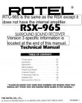 Сервисная инструкция Rotel RTC-965