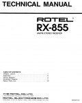 Сервисная инструкция Rotel RX-855