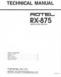 Сервисная инструкция Rotel RX-875