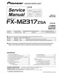 Сервисная инструкция Pioneer FX-M2317