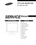 Сервисная инструкция Samsung 173B, GY15MS, GY17MS