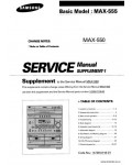 Сервисная инструкция SAMSUNG MAX-550, 557