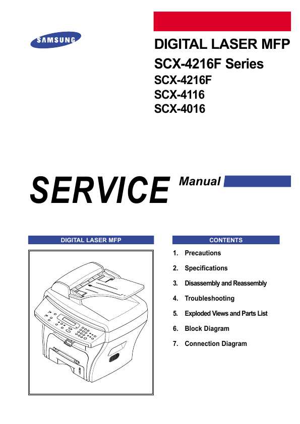 Samsung Scx 3400 Service Manual