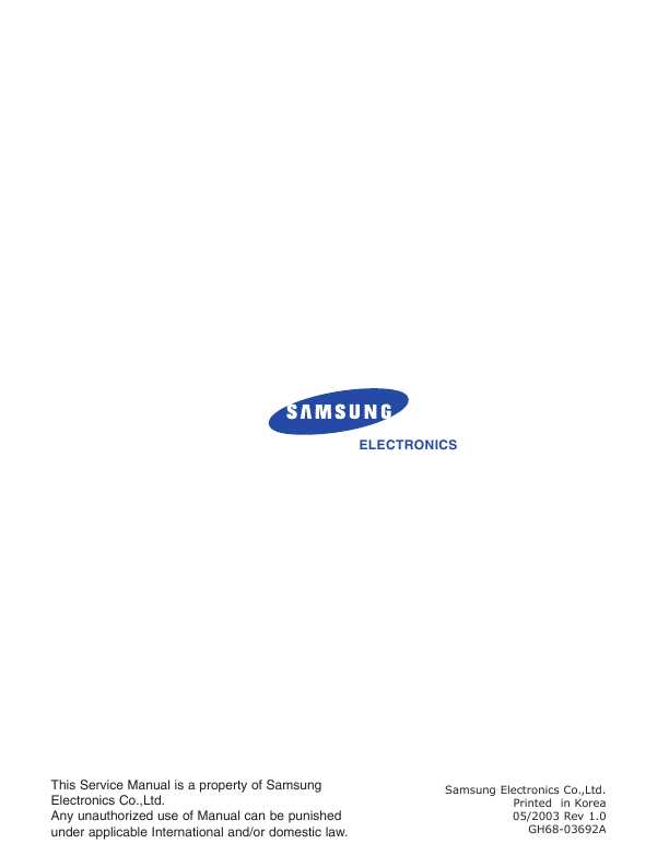 Сервисная инструкция Samsung SGH-S500