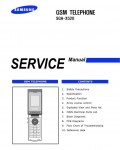 Сервисная инструкция Samsung SGH-X520