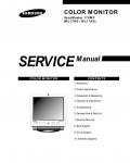 Сервисная инструкция Samsung Syncmaster 170MP