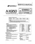 Сервисная инструкция Sansui A-X950