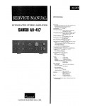 Сервисная инструкция Sansui AU-417