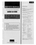 Сервисная инструкция Sansui AU-G90X