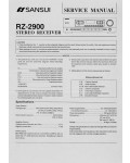 Сервисная инструкция Sansui RZ-2900
