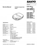 Сервисная инструкция Sanyo CDP-360, CDP-370, CDP-400