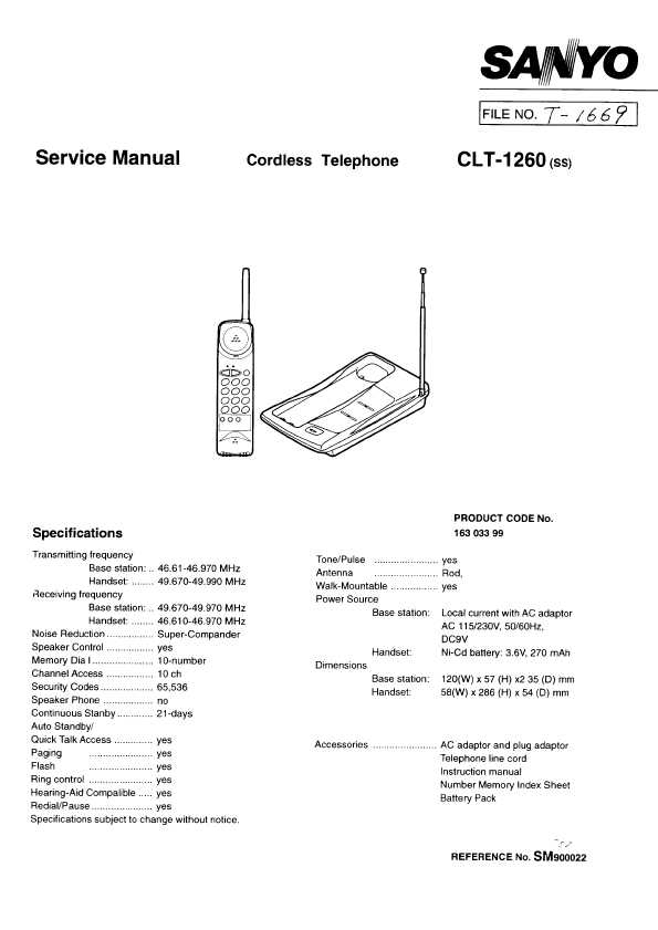 Сервисная инструкция Sanyo CLT-1260