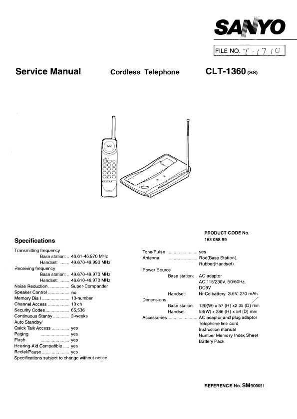 Сервисная инструкция Sanyo CLT-1360