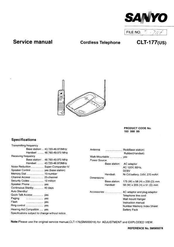 Сервисная инструкция Sanyo CLT-177