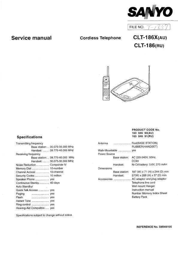 Сервисная инструкция Sanyo CLT-186