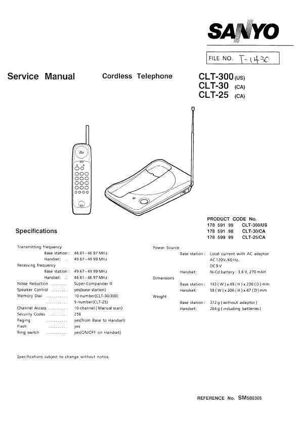 Сервисная инструкция Sanyo CLT-25, CLT-30, CLT-300