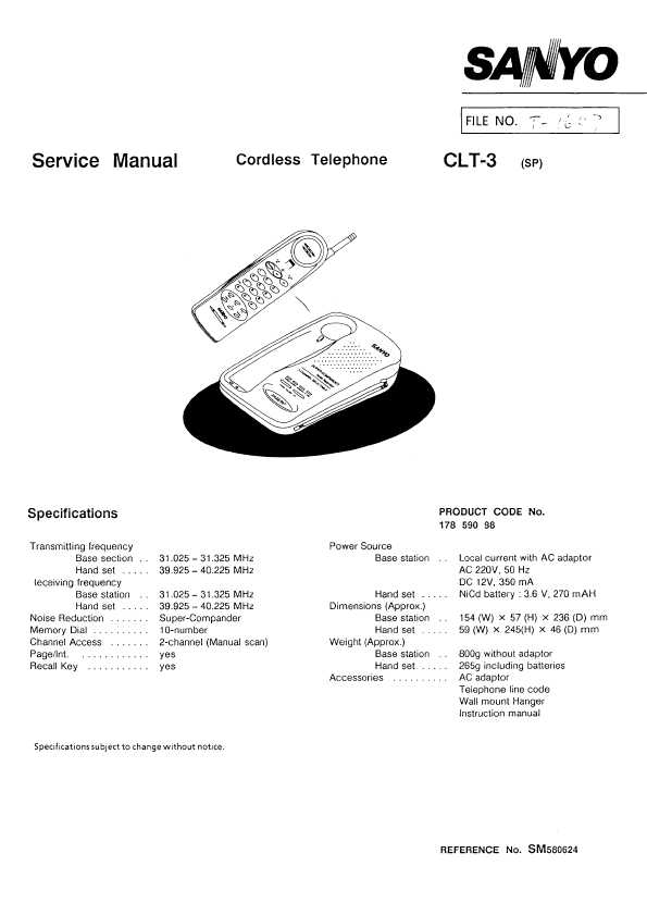 Сервисная инструкция Sanyo CLT-3